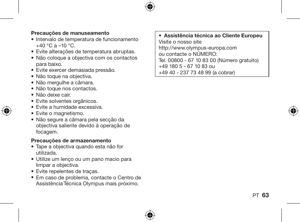 Olympus ZUIKO DIGITAL ED 714mm 14-0 User Manual | Page 61 / 86