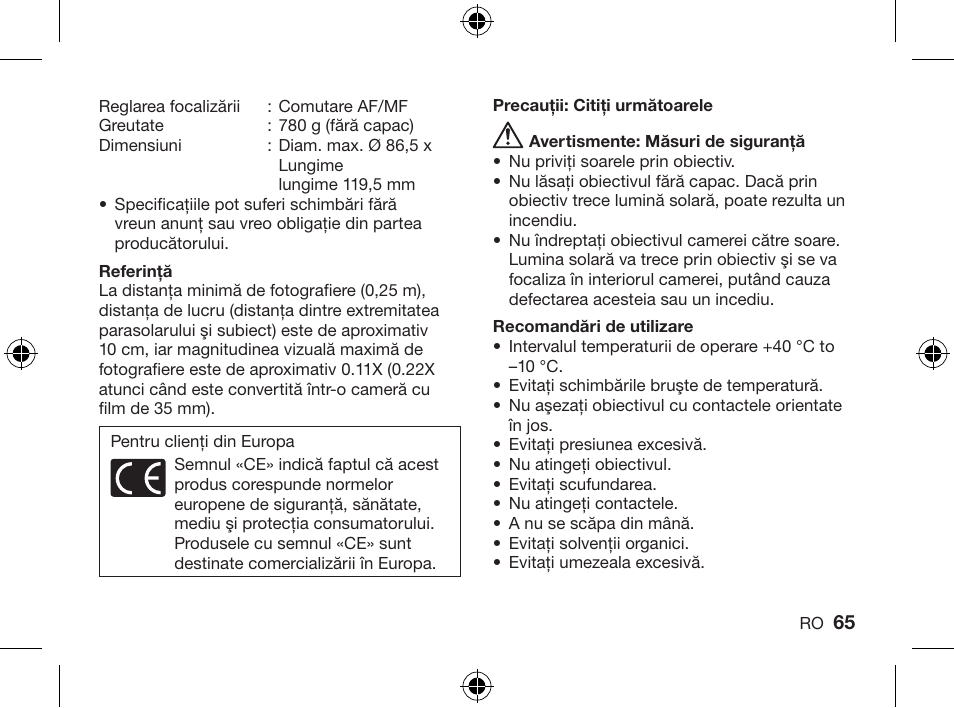 Olympus ZUIKO DIGITAL ED 714mm 14-0 User Manual | Page 63 / 86