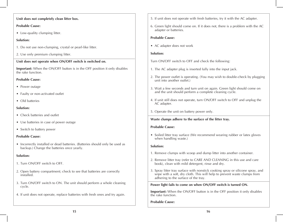 Applica LitterMaid Elite LME9000 User Manual | Page 9 / 13