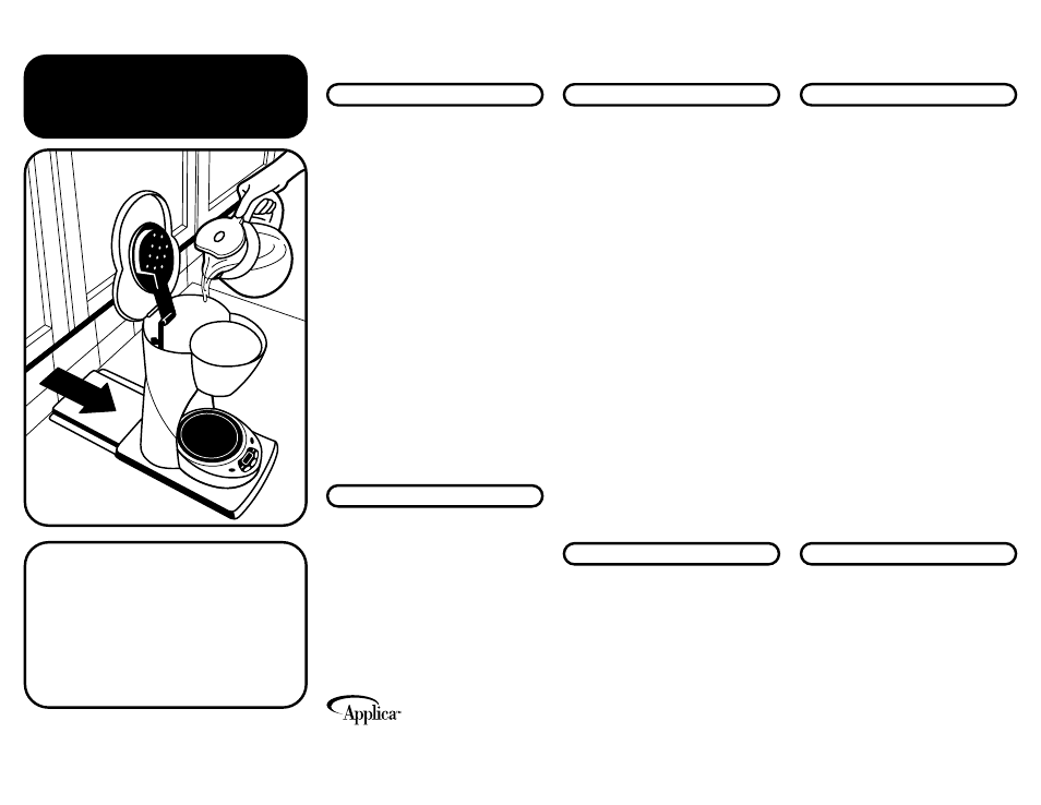 Applica COFFEECADDY CC100 User Manual | 1 page
