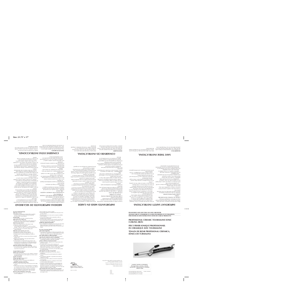 Applica CI-1A User Manual | 2 pages