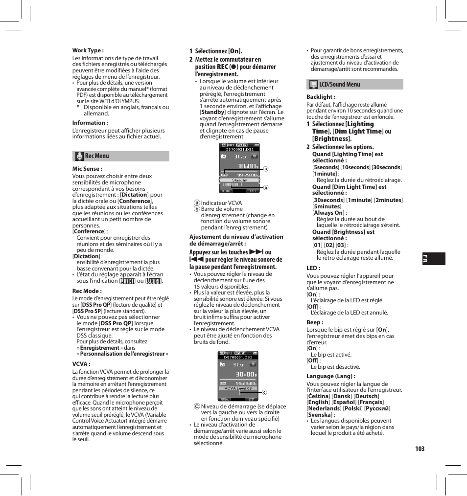 Olympus DS7000 User Manual | Page 103 / 184