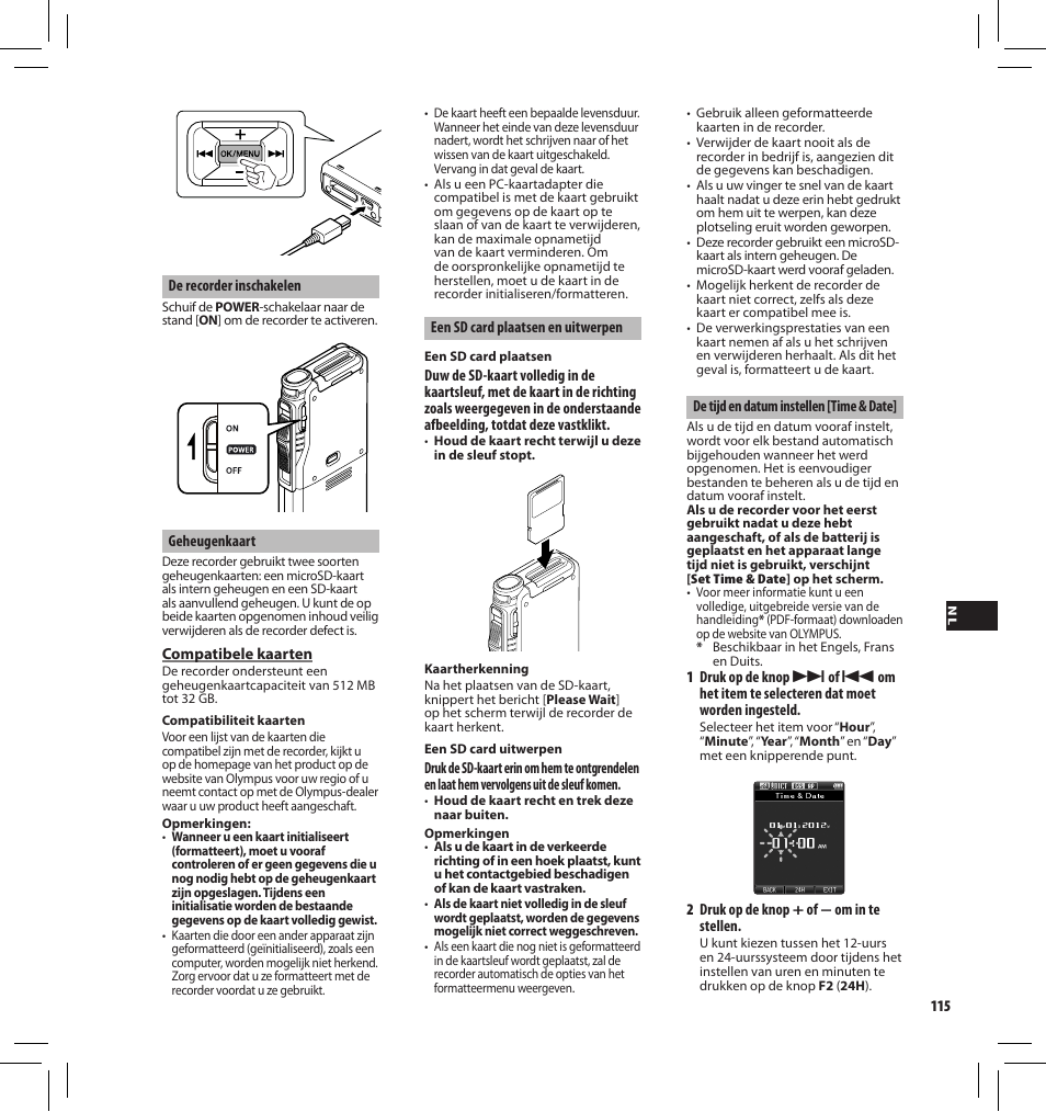 Olympus DS7000 User Manual | Page 115 / 184