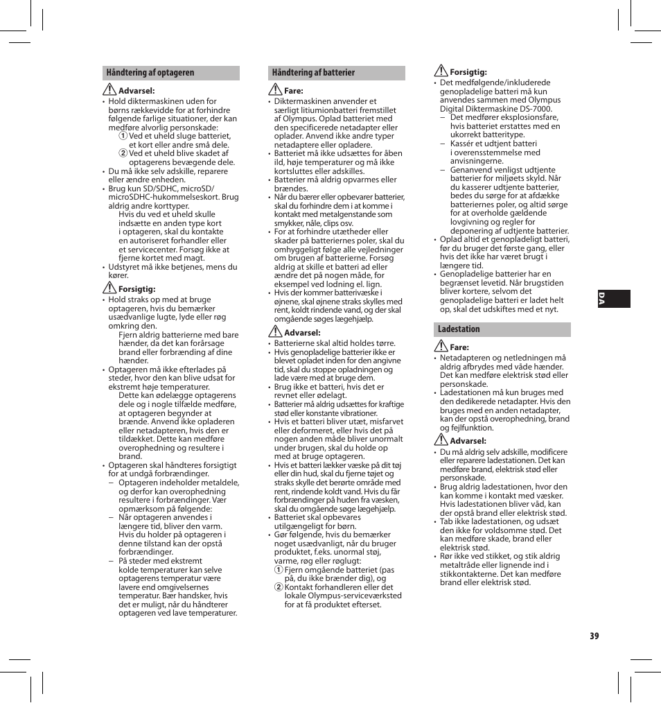 Olympus DS7000 User Manual | Page 39 / 184