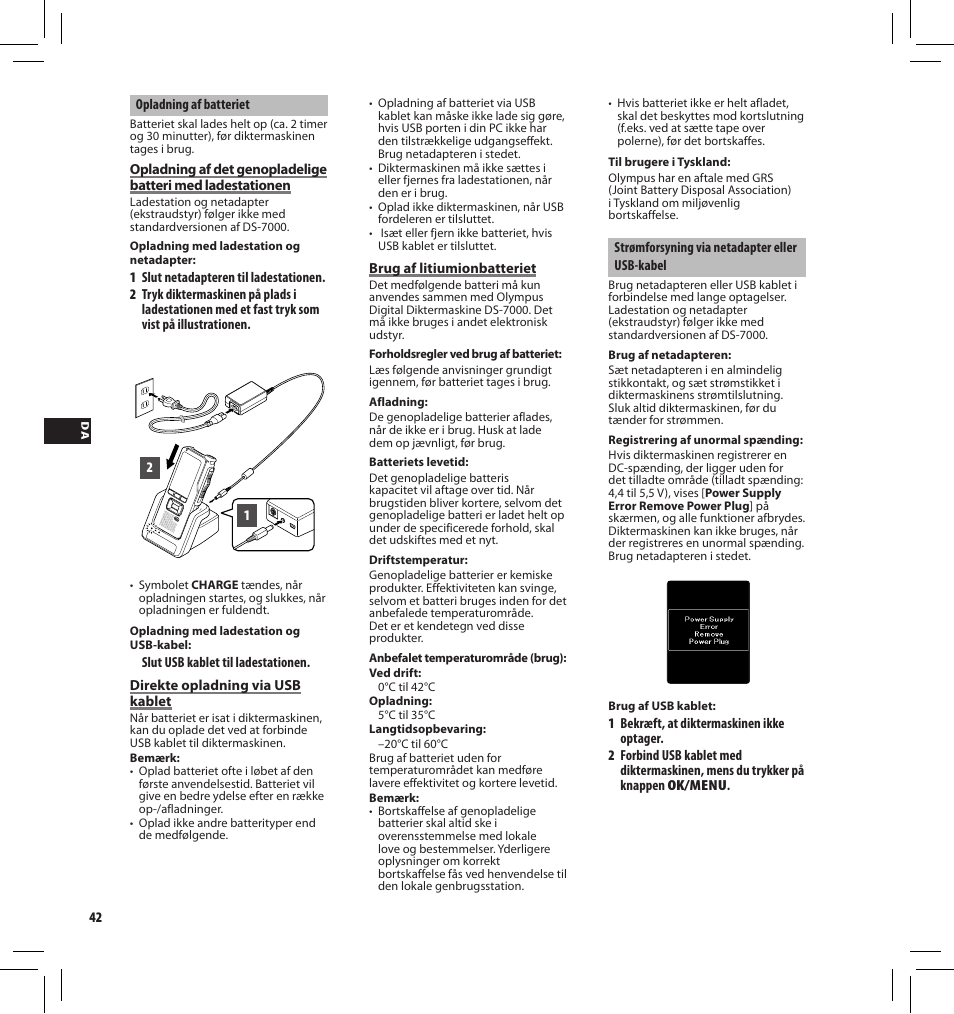 Olympus DS7000 User Manual | Page 42 / 184