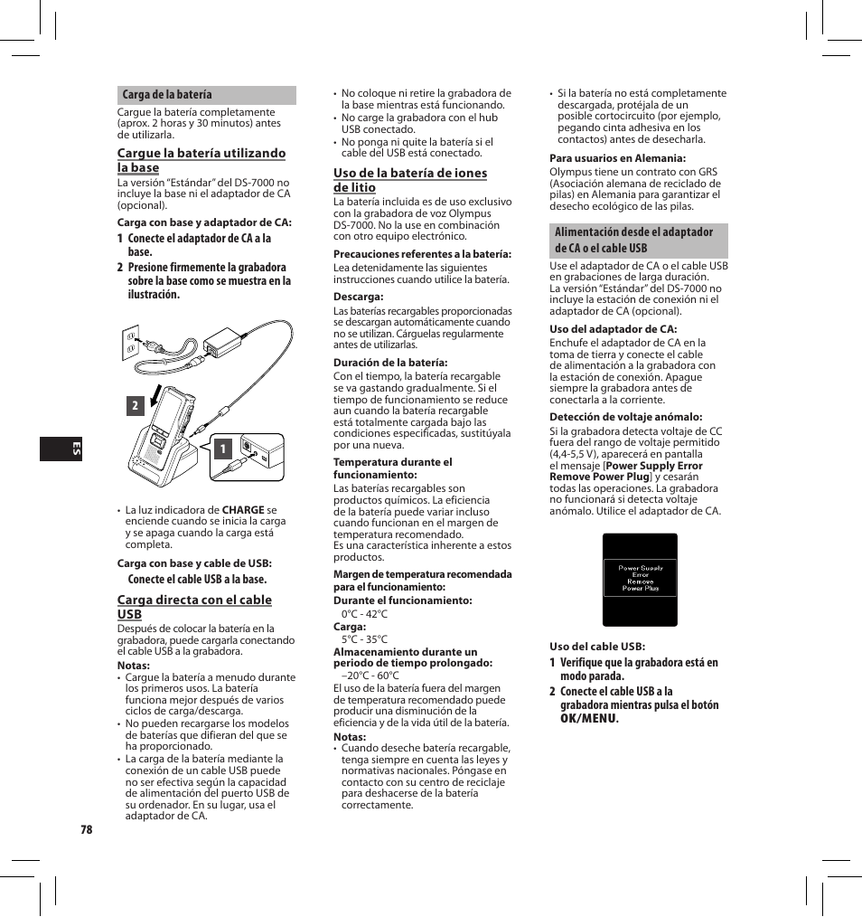 Olympus DS7000 User Manual | Page 78 / 184