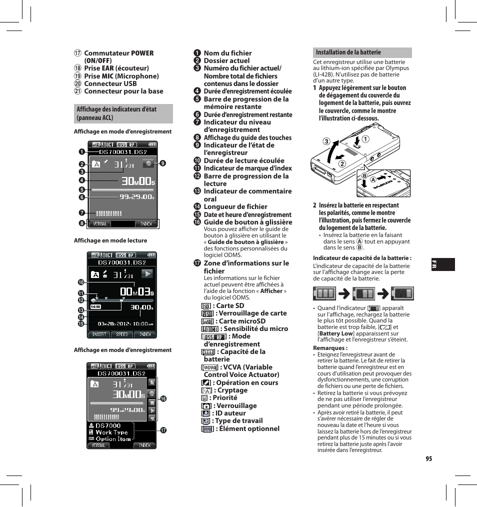 Olympus DS7000 User Manual | Page 95 / 184