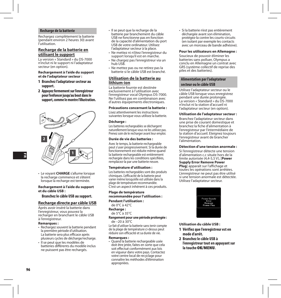 Olympus DS7000 User Manual | Page 96 / 184