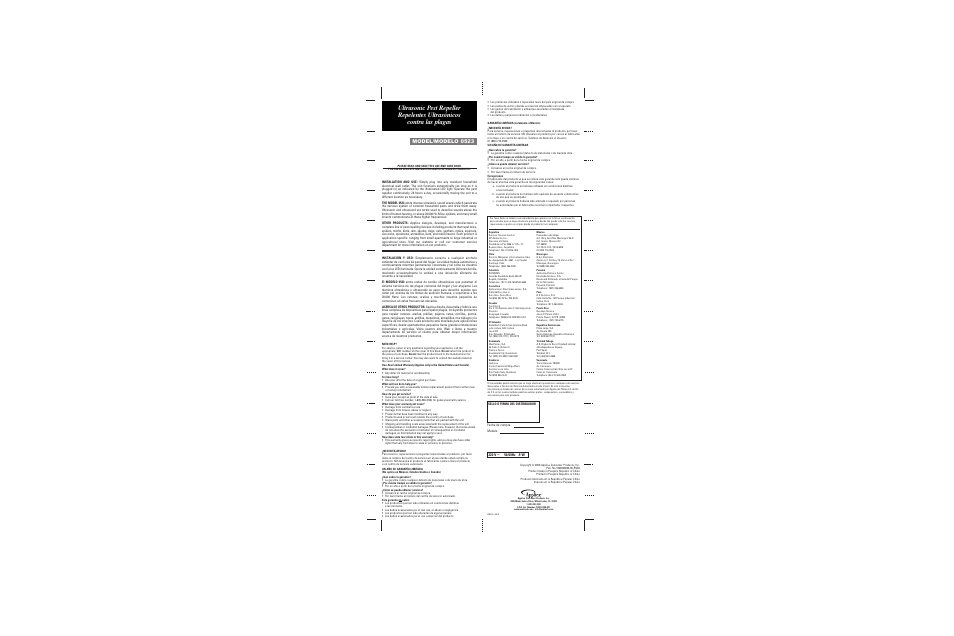 Applica 523 User Manual | 1 page