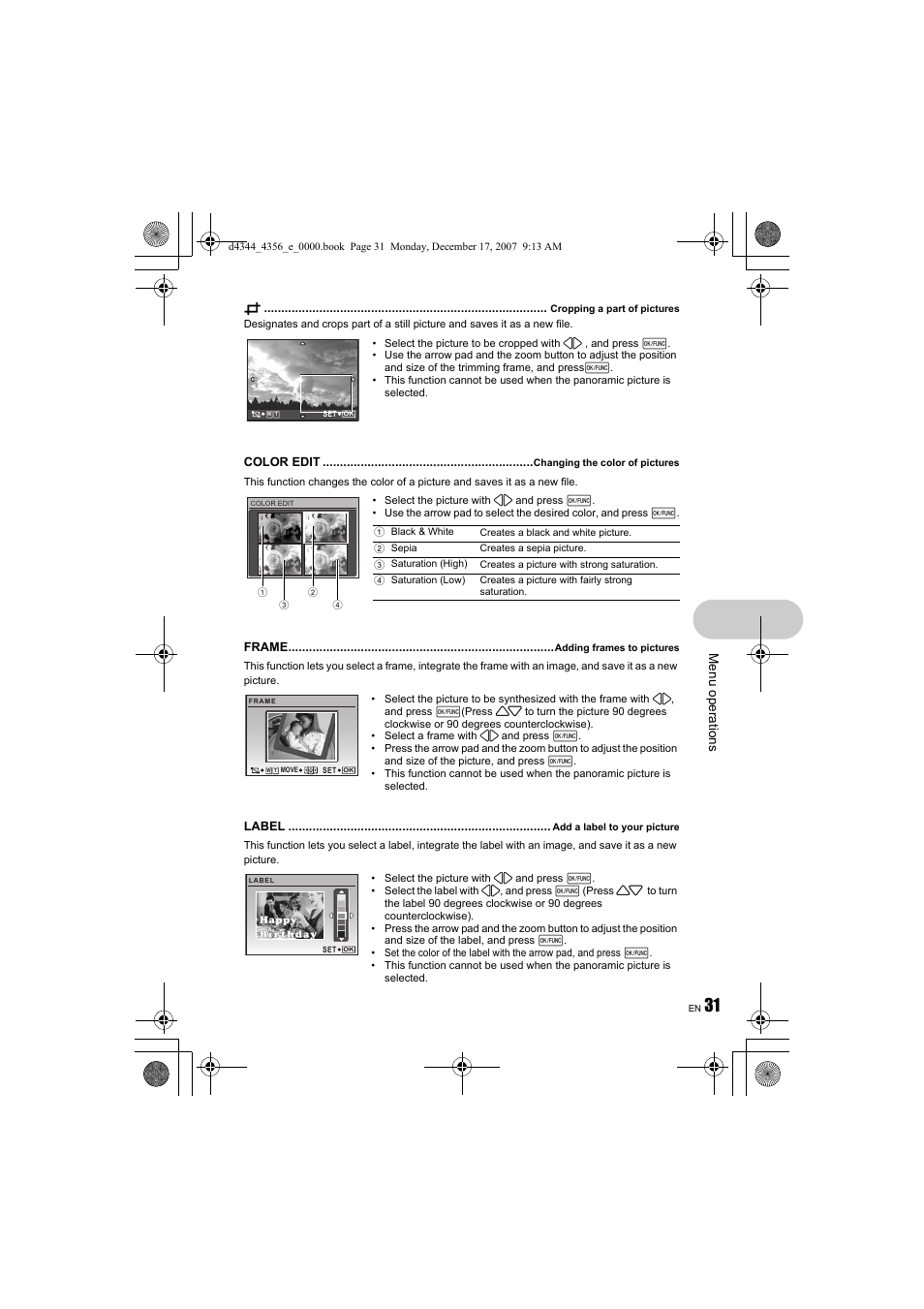 Olympus Stylus 1020 User Manual | Page 31 / 84