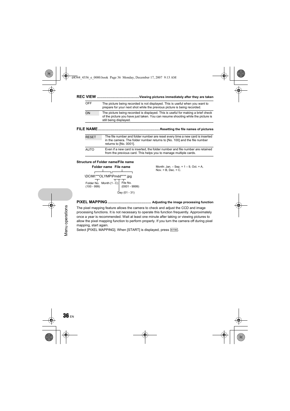 Olympus Stylus 1020 User Manual | Page 36 / 84