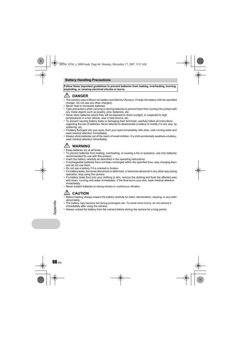 Olympus Stylus 1020 User Manual | Page 66 / 84