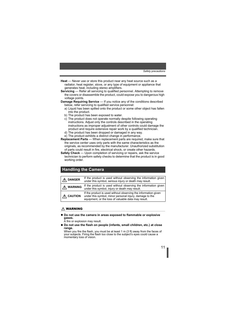 Handling the camera | Olympus EVOLT E-500 User Manual | Page 11 / 216