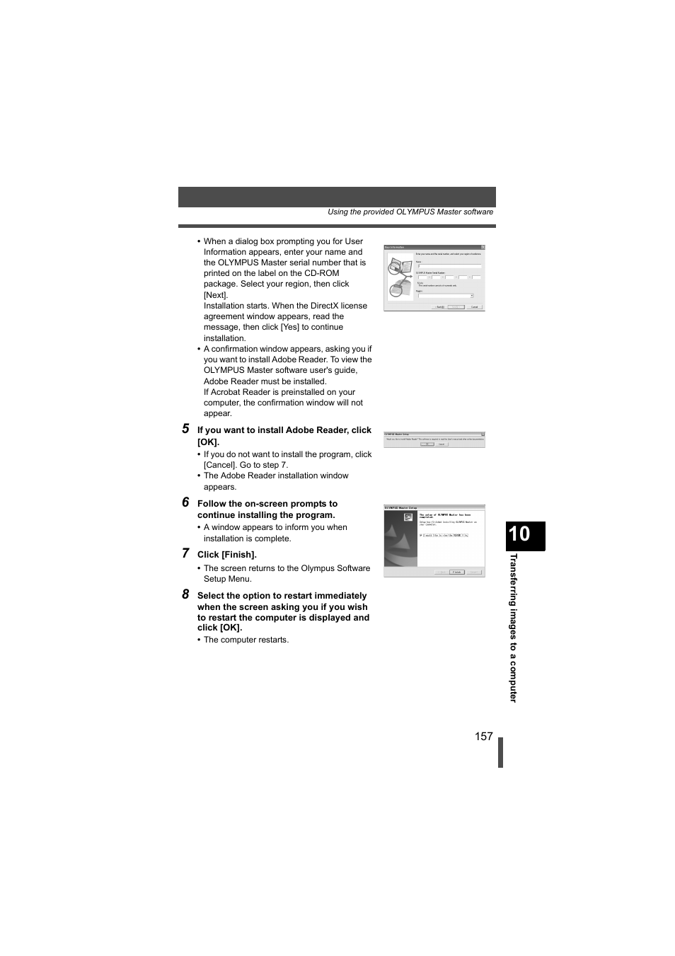 Olympus EVOLT E-500 User Manual | Page 157 / 216