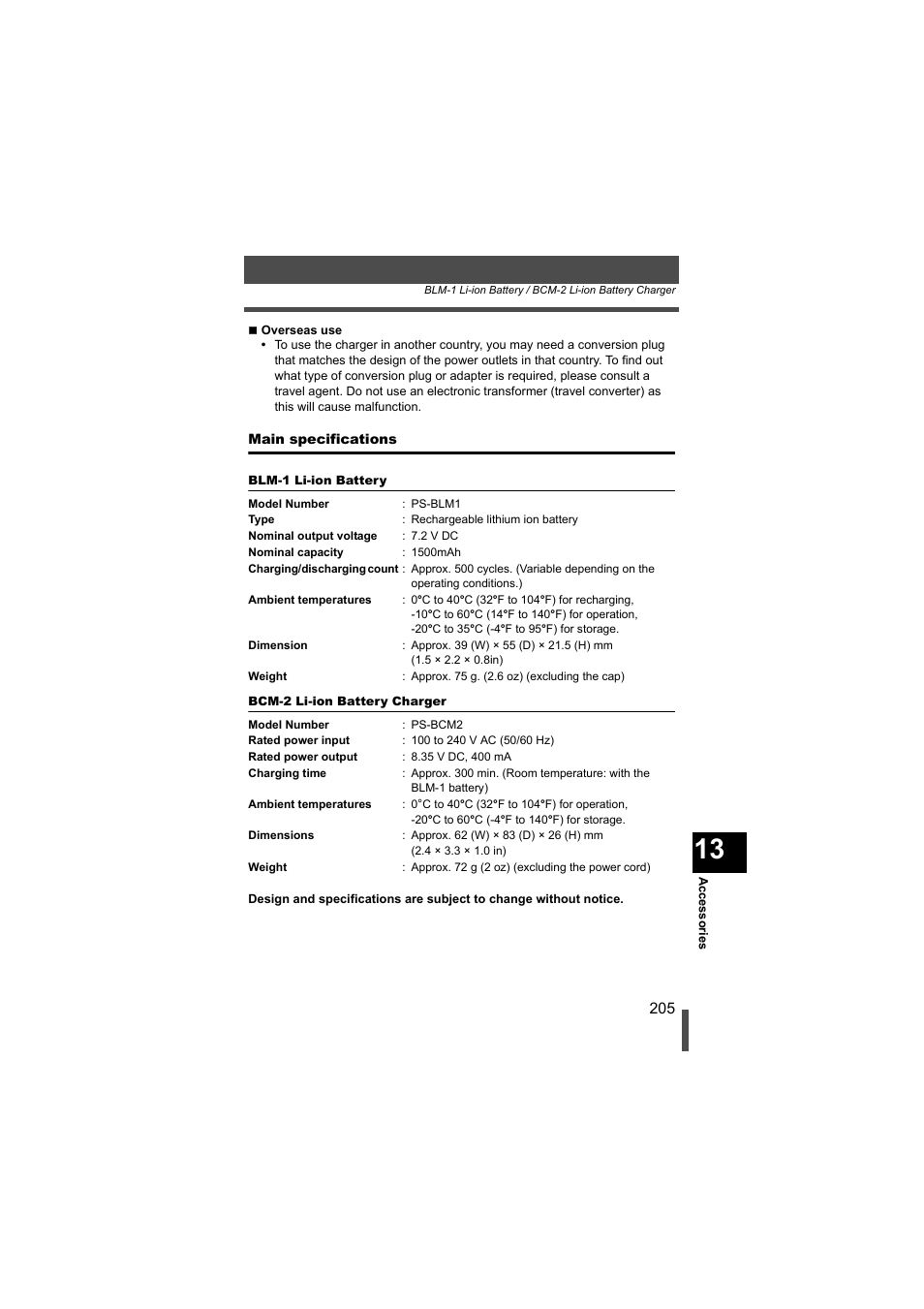 Olympus EVOLT E-500 User Manual | Page 205 / 216