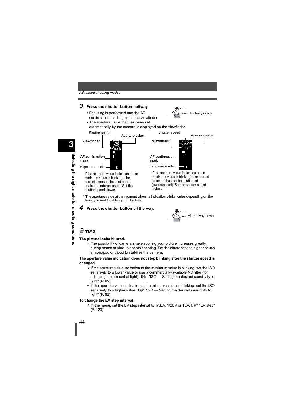 Olympus EVOLT E-500 User Manual | Page 44 / 216