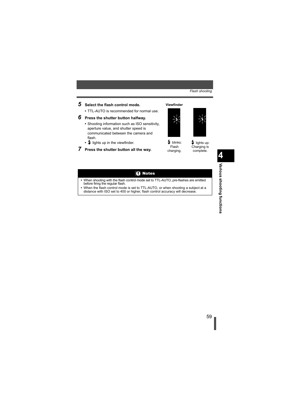 Olympus EVOLT E-500 User Manual | Page 59 / 216