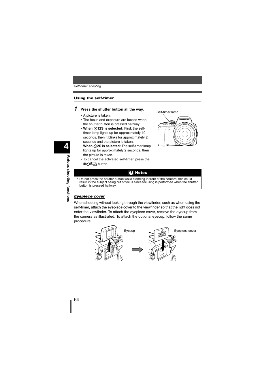 Olympus EVOLT E-500 User Manual | Page 64 / 216