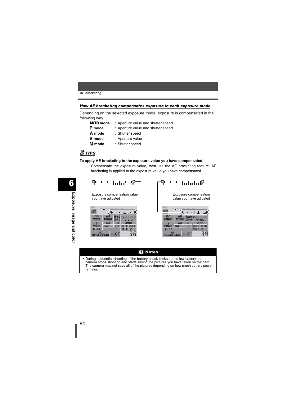 Olympus EVOLT E-500 User Manual | Page 84 / 216