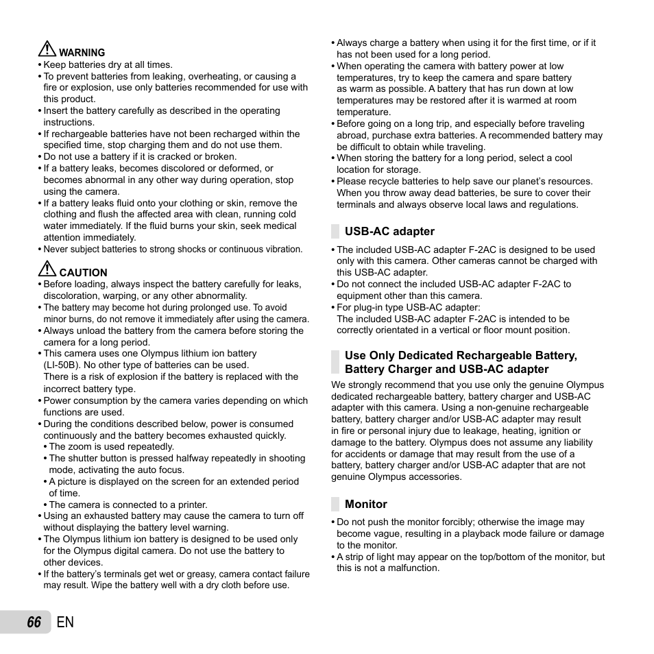 66 en | Olympus VR-350 User Manual | Page 66 / 77