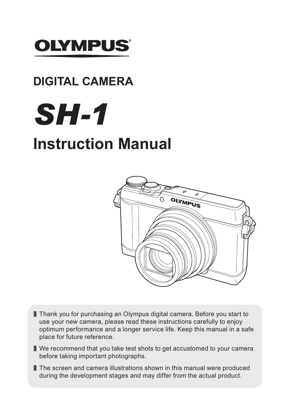 Olympus SH-1 User Manual | 113 pages