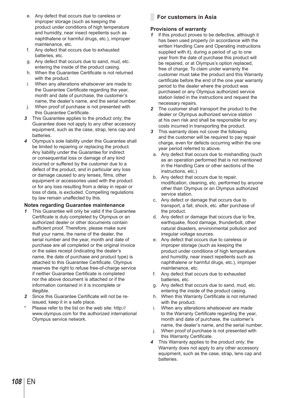 108 en | Olympus SH-1 User Manual | Page 108 / 113