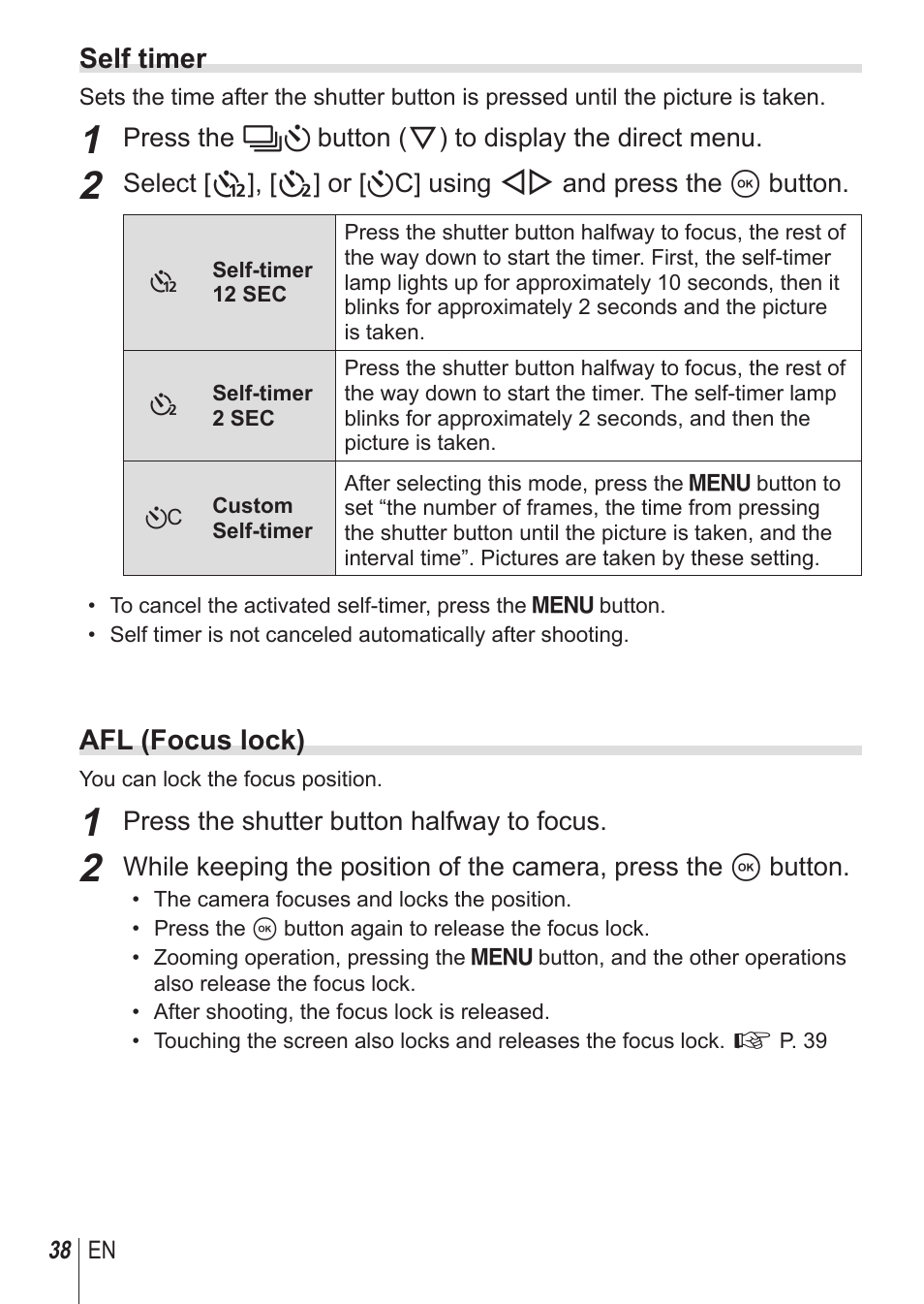 Olympus SH-1 User Manual | Page 38 / 113