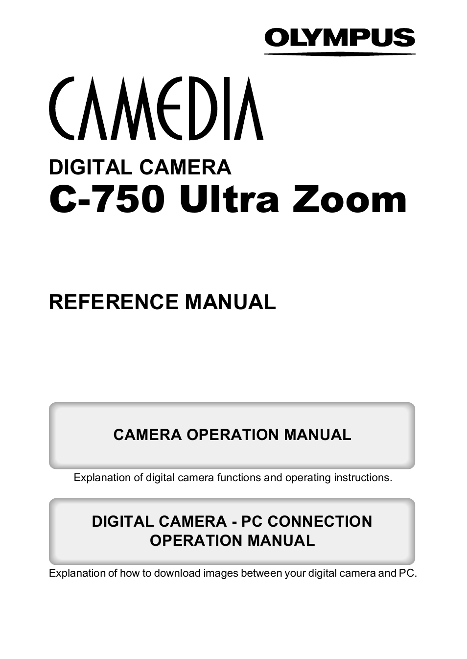 Olympus C-755 Ultra Zoom User Manual | 260 pages