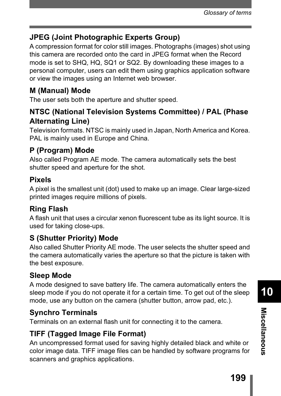 Olympus C-755 Ultra Zoom User Manual | Page 200 / 260