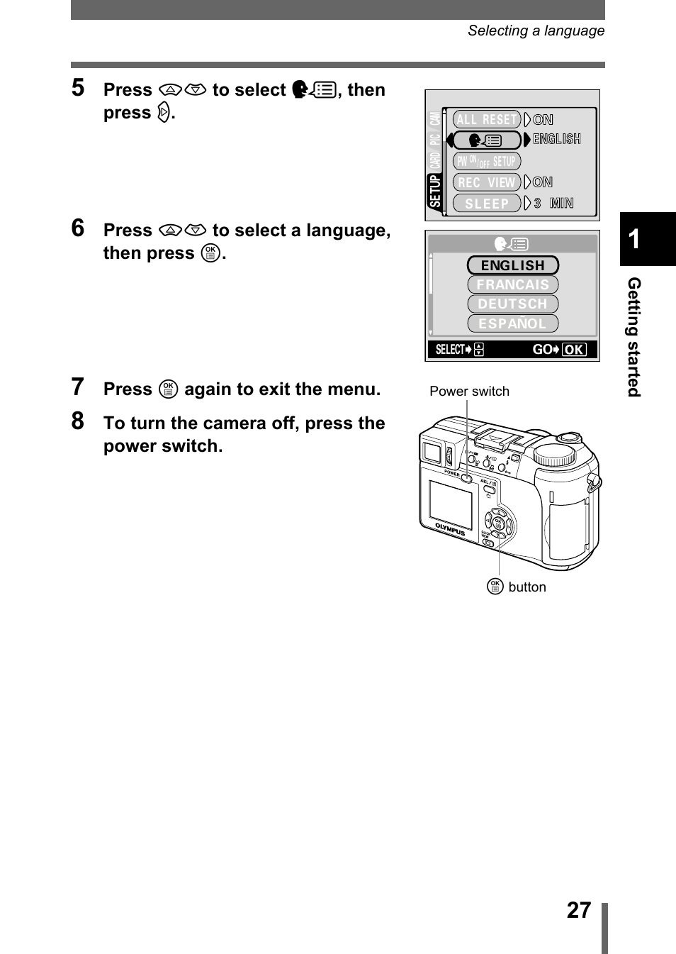 Olympus C-755 Ultra Zoom User Manual | Page 28 / 260