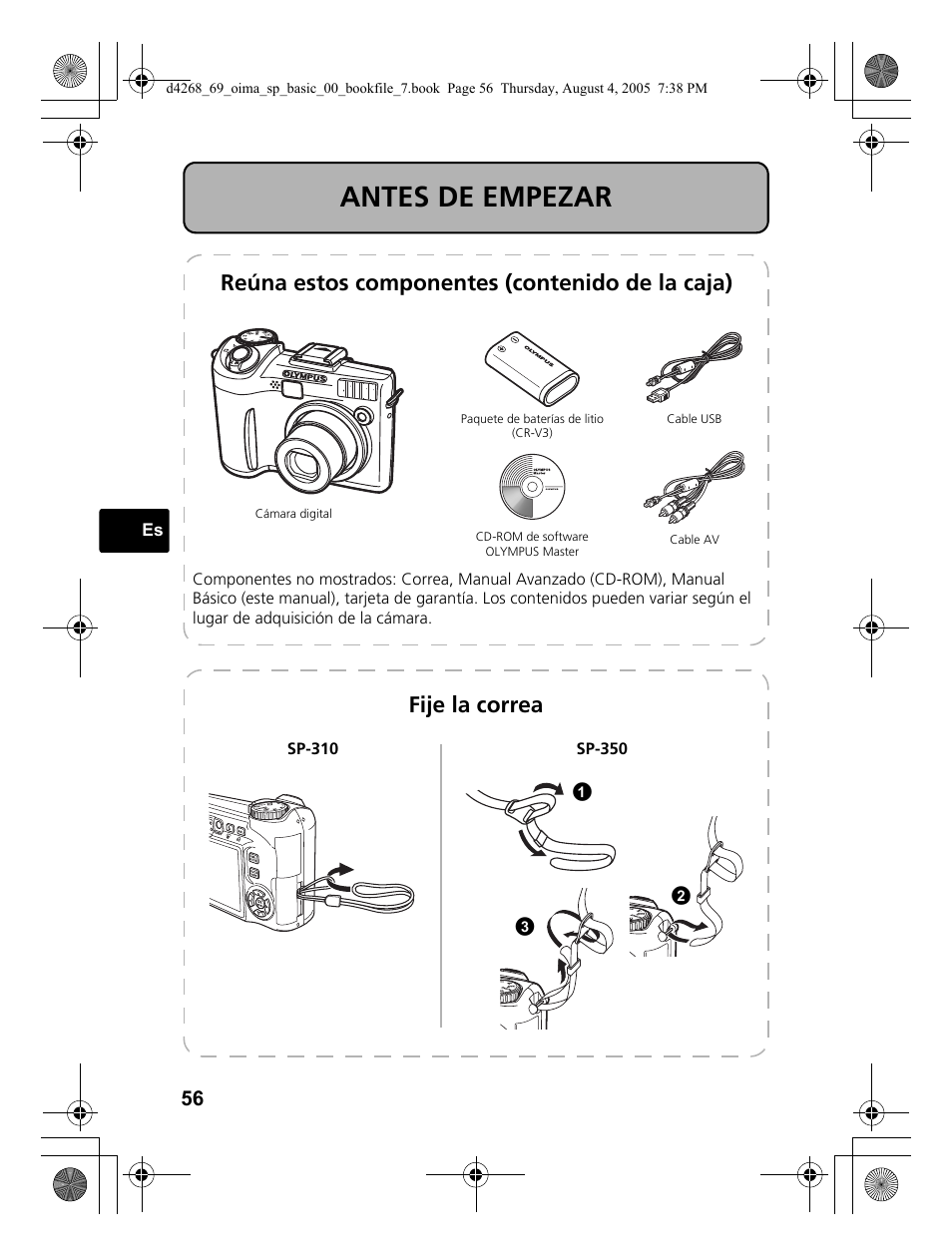 Olympus SP-350 User Manual | Page 56 / 84