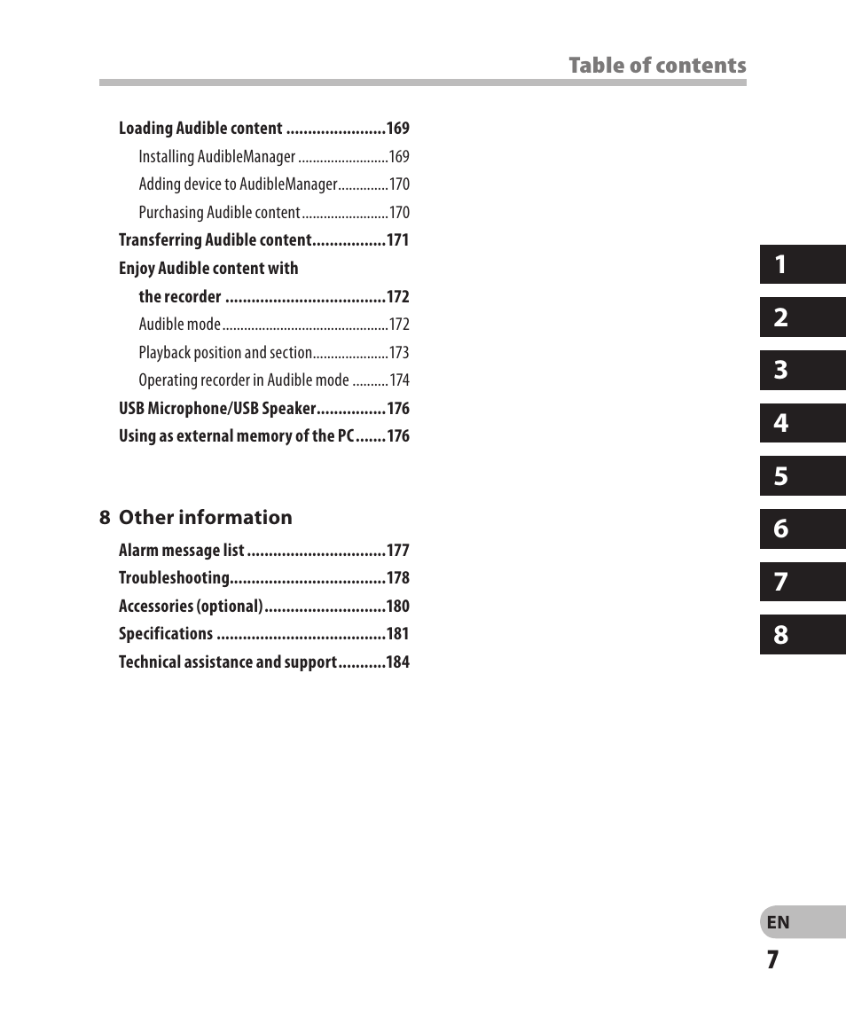 Olympus DM-2 User Manual | Page 7 / 185