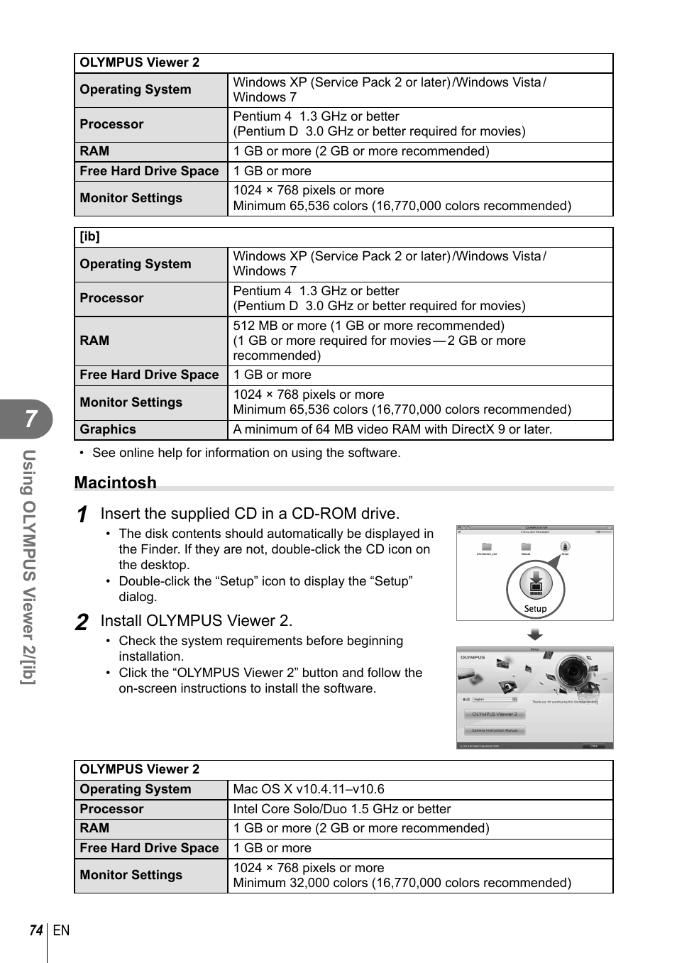 Olympus E-PM1 User Manual | Page 74 / 129