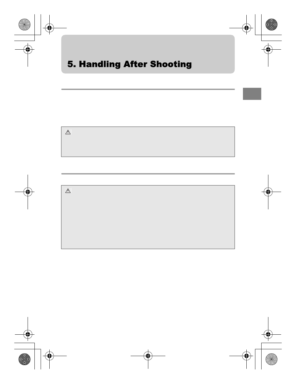 Handling after shooting | Olympus PT-047 User Manual | Page 53 / 212