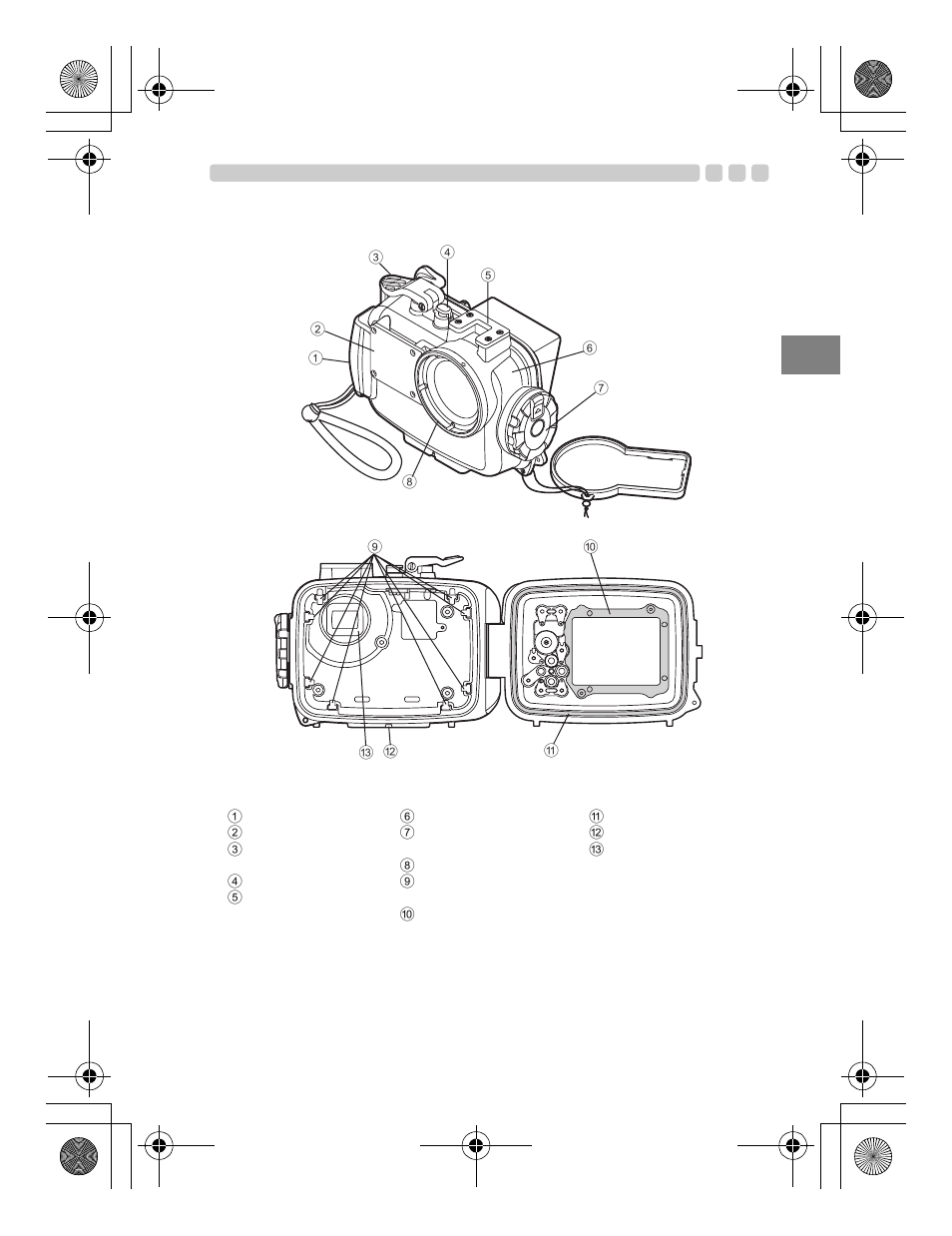 Fr 9, Nomenclature des pièces | Olympus PT-047 User Manual | Page 69 / 212