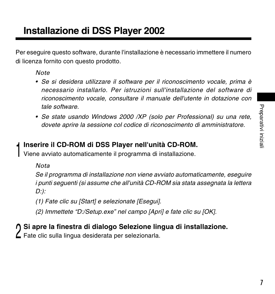 Installazione di dss player 2002 | Olympus DM-10 User Manual | Page 49 / 72