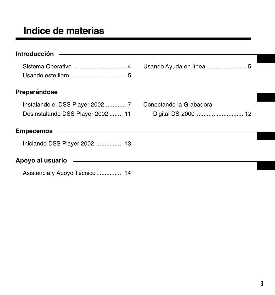 Indice de materias | Olympus DM-10 User Manual | Page 59 / 72