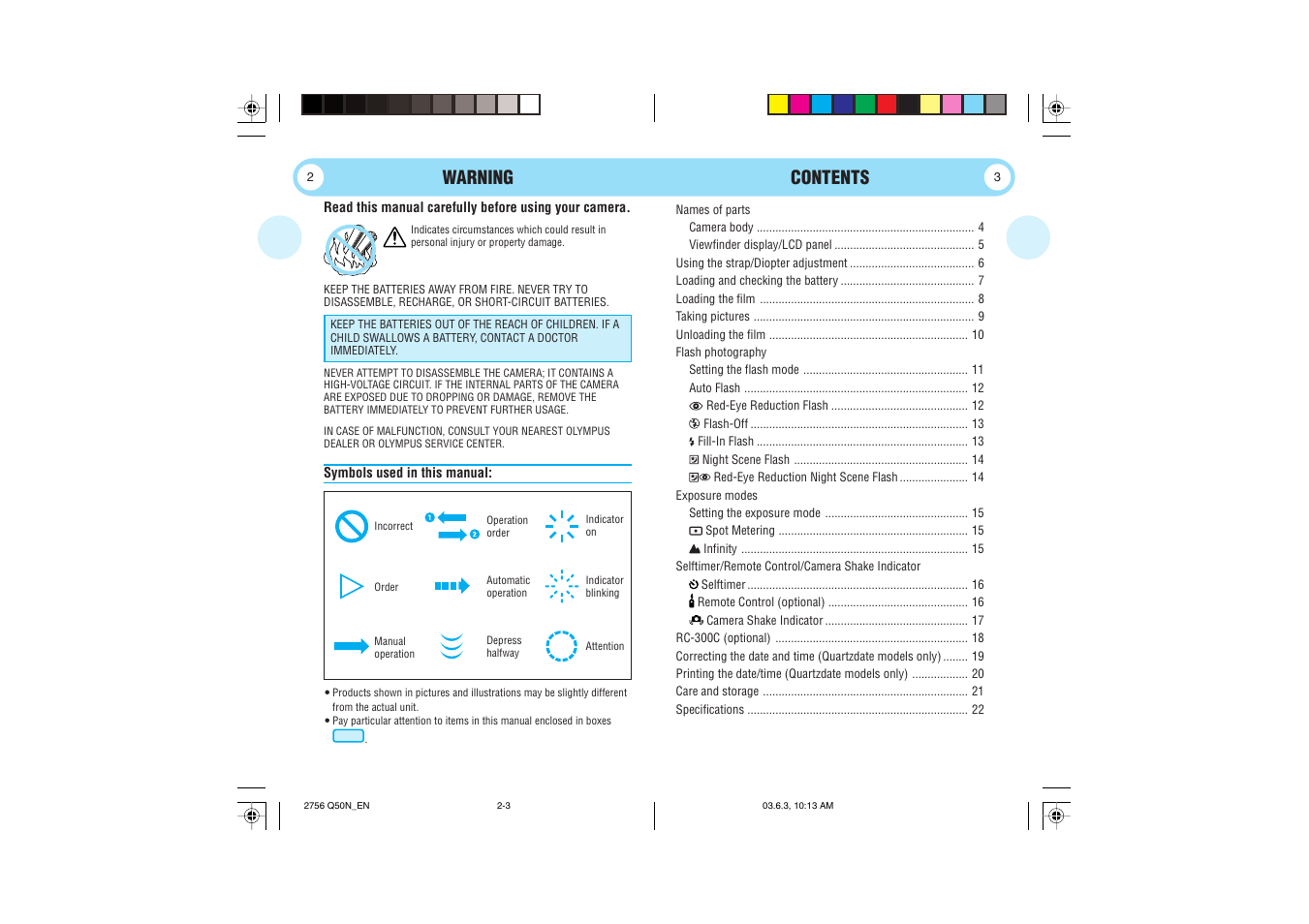 Olympus Stylus 150 User Manual | Page 2 / 13