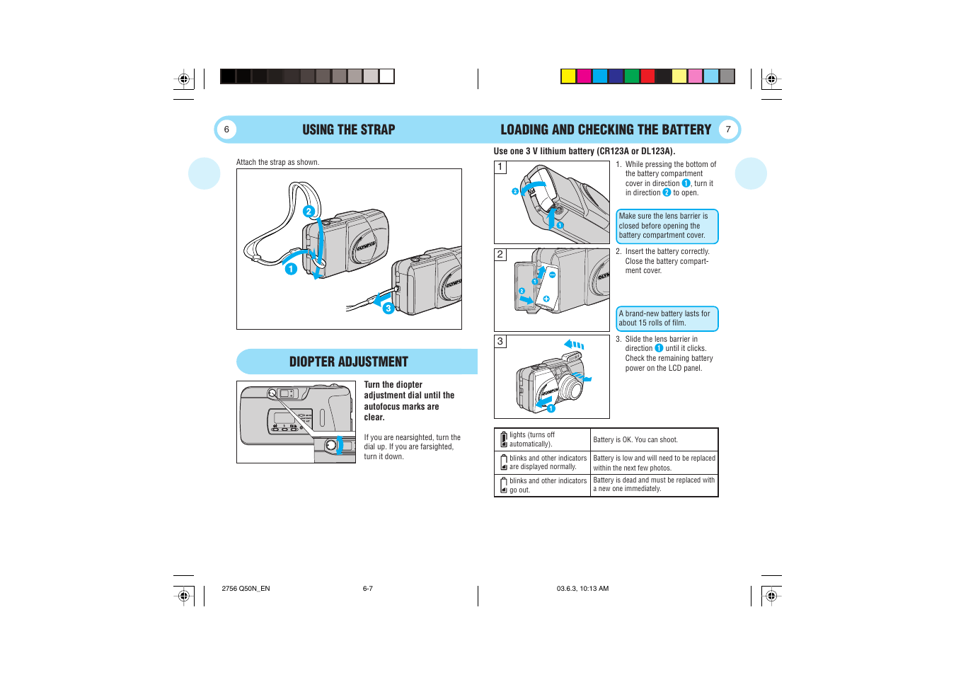 Using the strap | Olympus Stylus 150 User Manual | Page 4 / 13