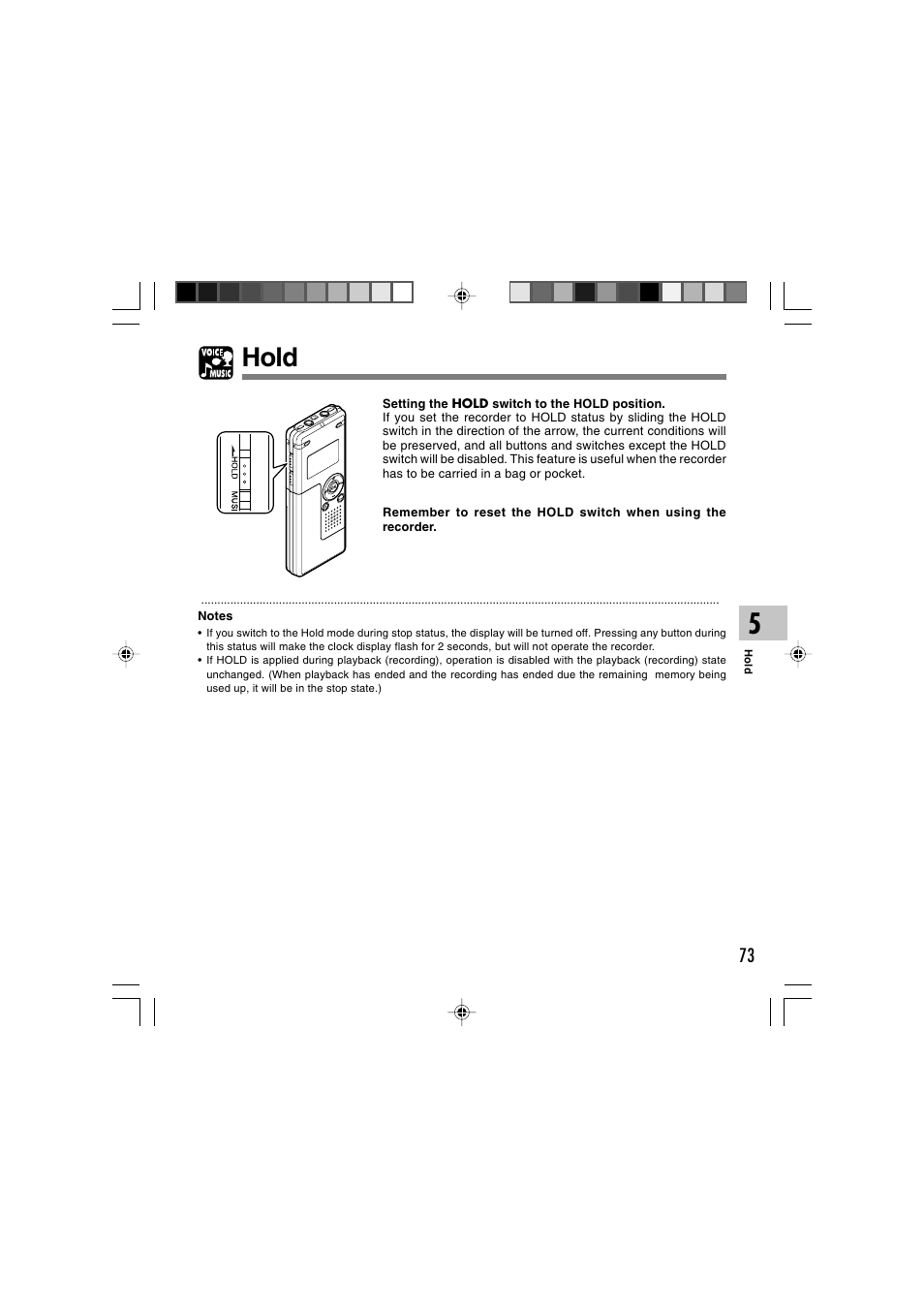 Hold | Olympus WS-320M User Manual | Page 73 / 87