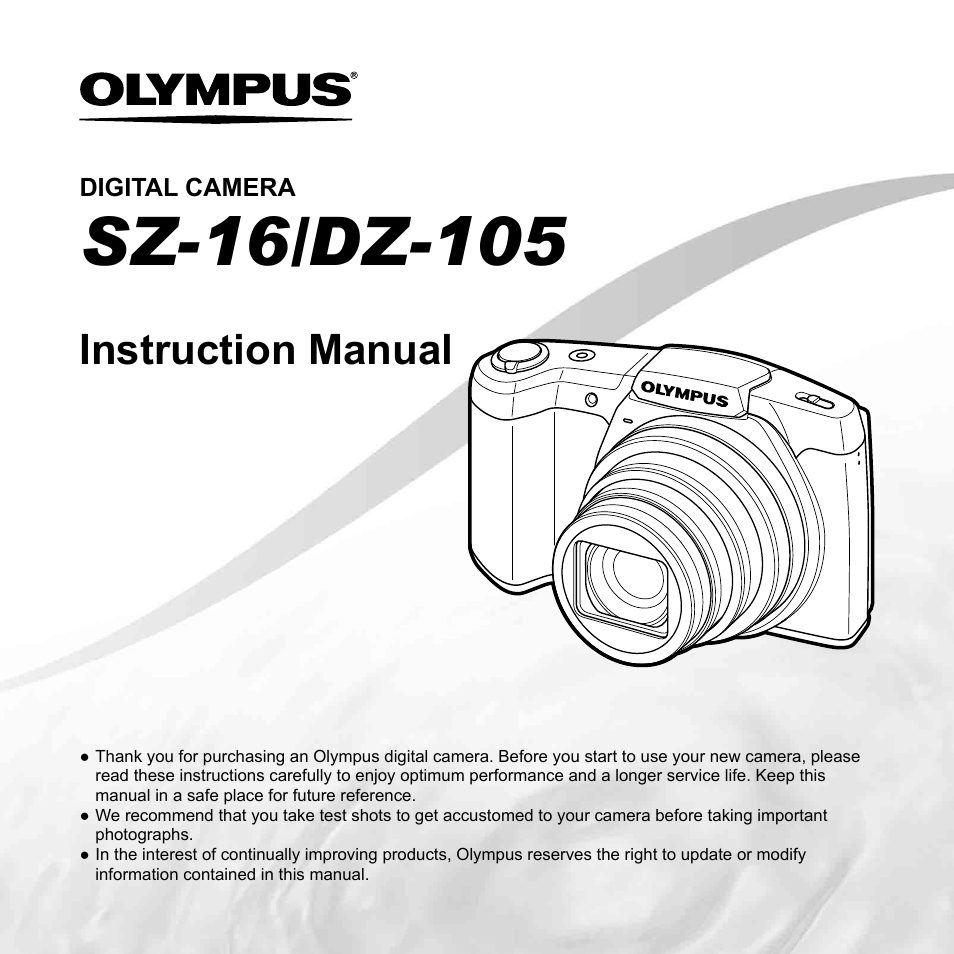 Olympus SZ-16 iHS User Manual | 86 pages