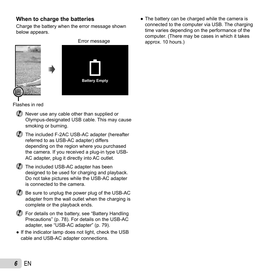 6 en | Olympus SZ-16 iHS User Manual | Page 6 / 86