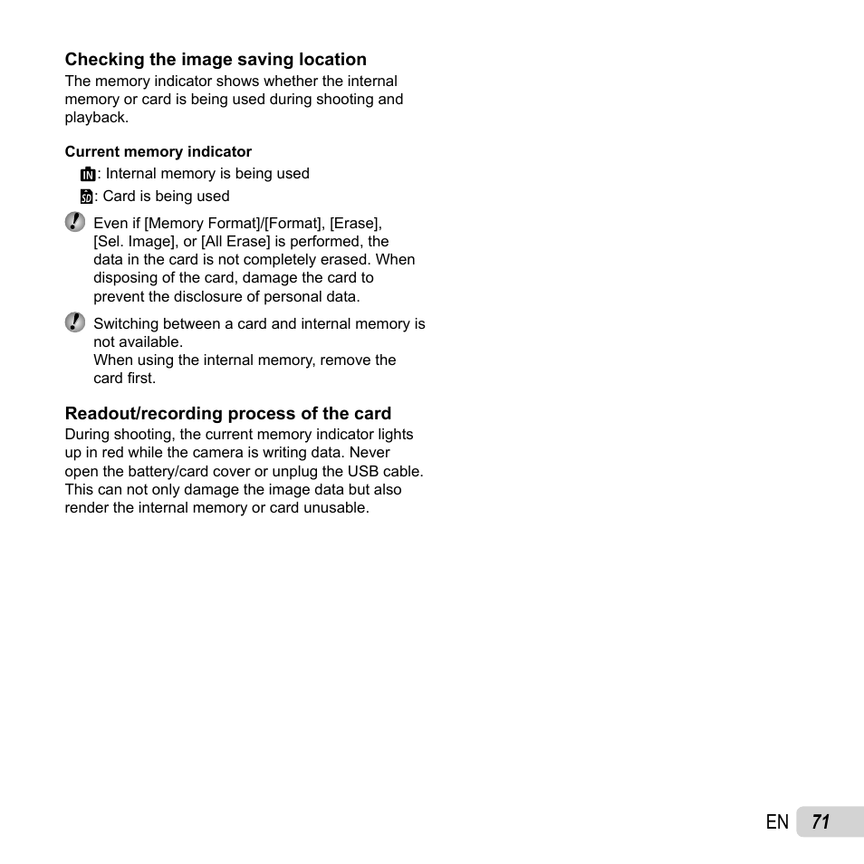 71 en | Olympus SZ-16 iHS User Manual | Page 71 / 86