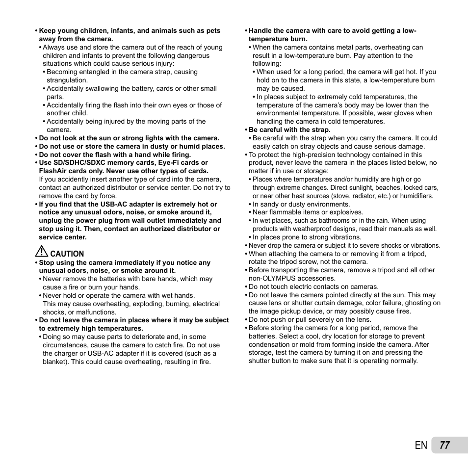77 en | Olympus SZ-16 iHS User Manual | Page 77 / 86
