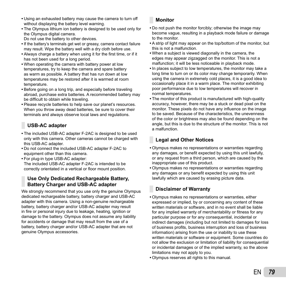 79 en | Olympus SZ-16 iHS User Manual | Page 79 / 86