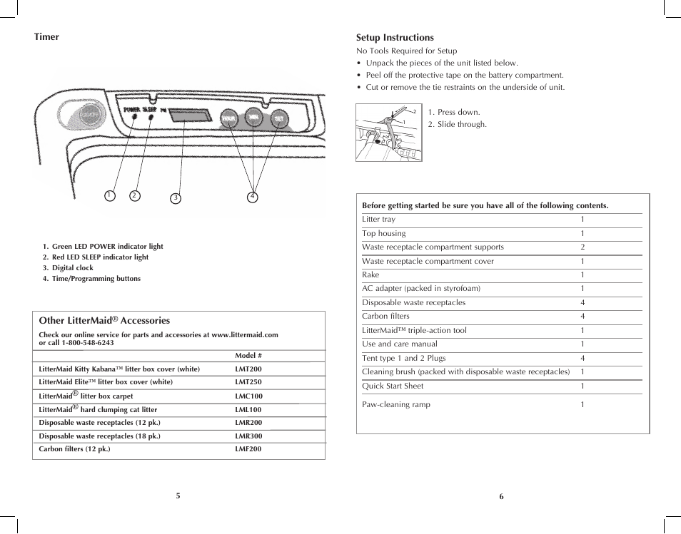 Applica LitterMaid LME9000MB User Manual | Page 4 / 11