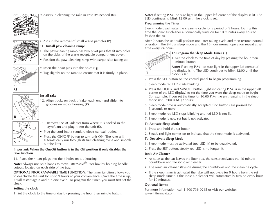 Applica LitterMaid LME9000MB User Manual | Page 6 / 11