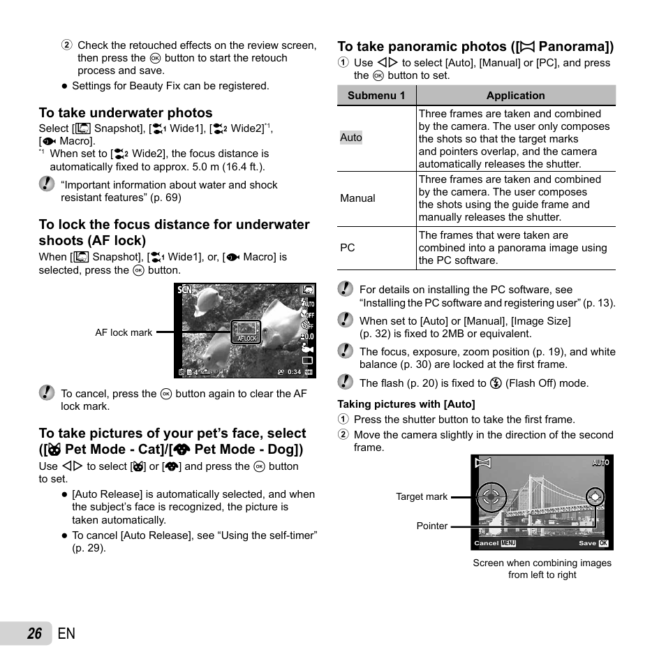 26 en | Olympus Tough TG-1 iHS User Manual | Page 26 / 89