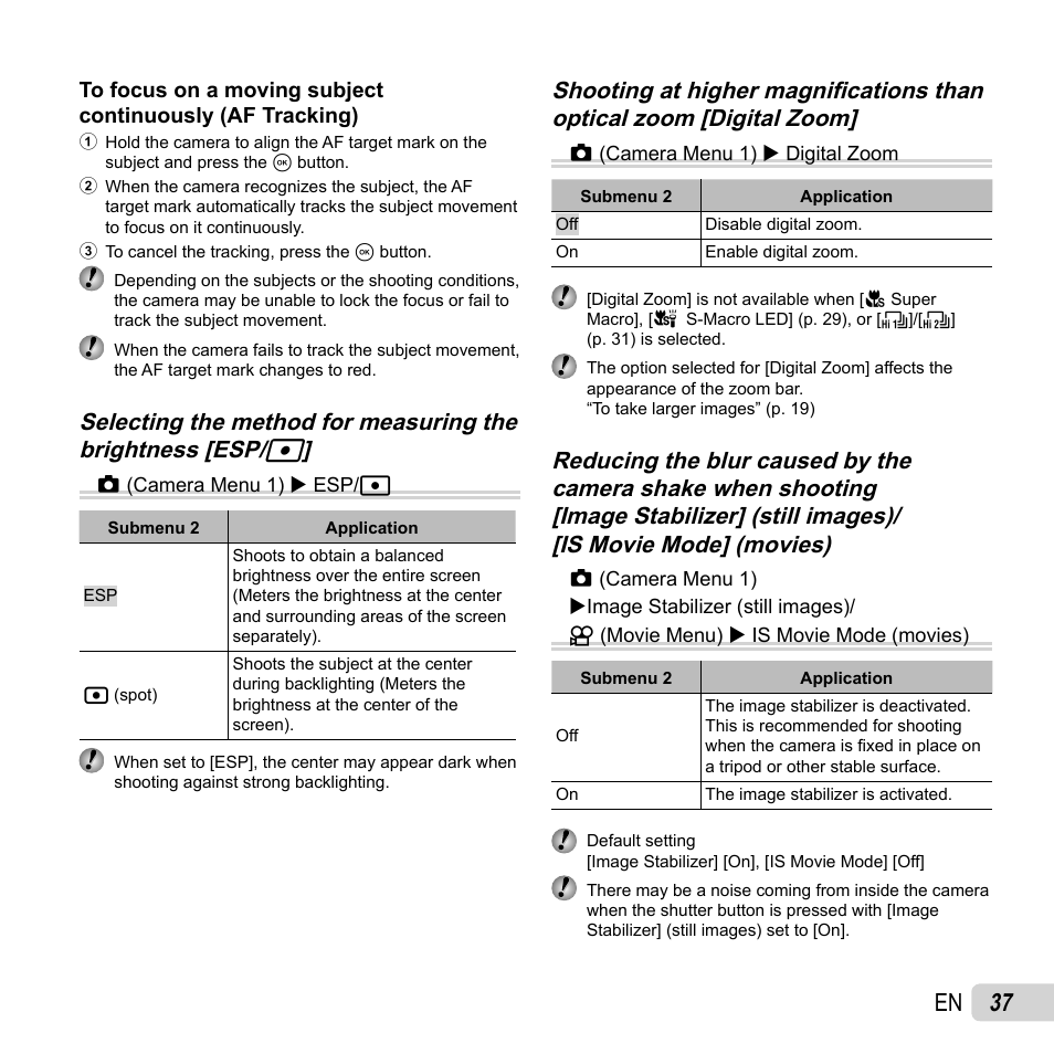 37 en | Olympus Tough TG-1 iHS User Manual | Page 37 / 89