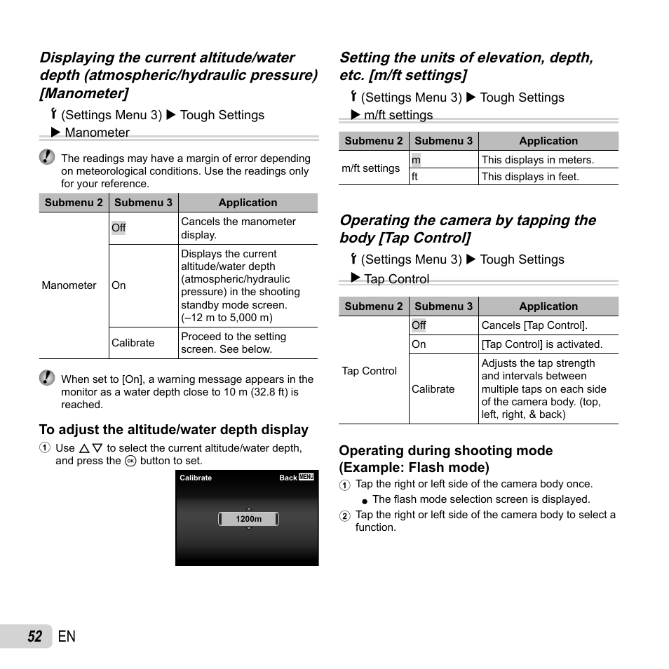 52 en | Olympus Tough TG-1 iHS User Manual | Page 52 / 89